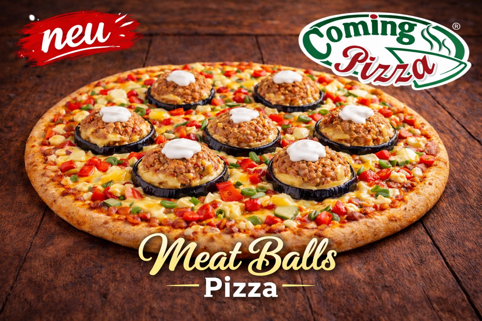 Coming Pizza Blankenburg Meat Balls Pizza